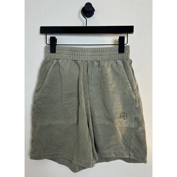 ANINE BING Kelsie Short in Green Khaki Size Small - Picture 3 of 10